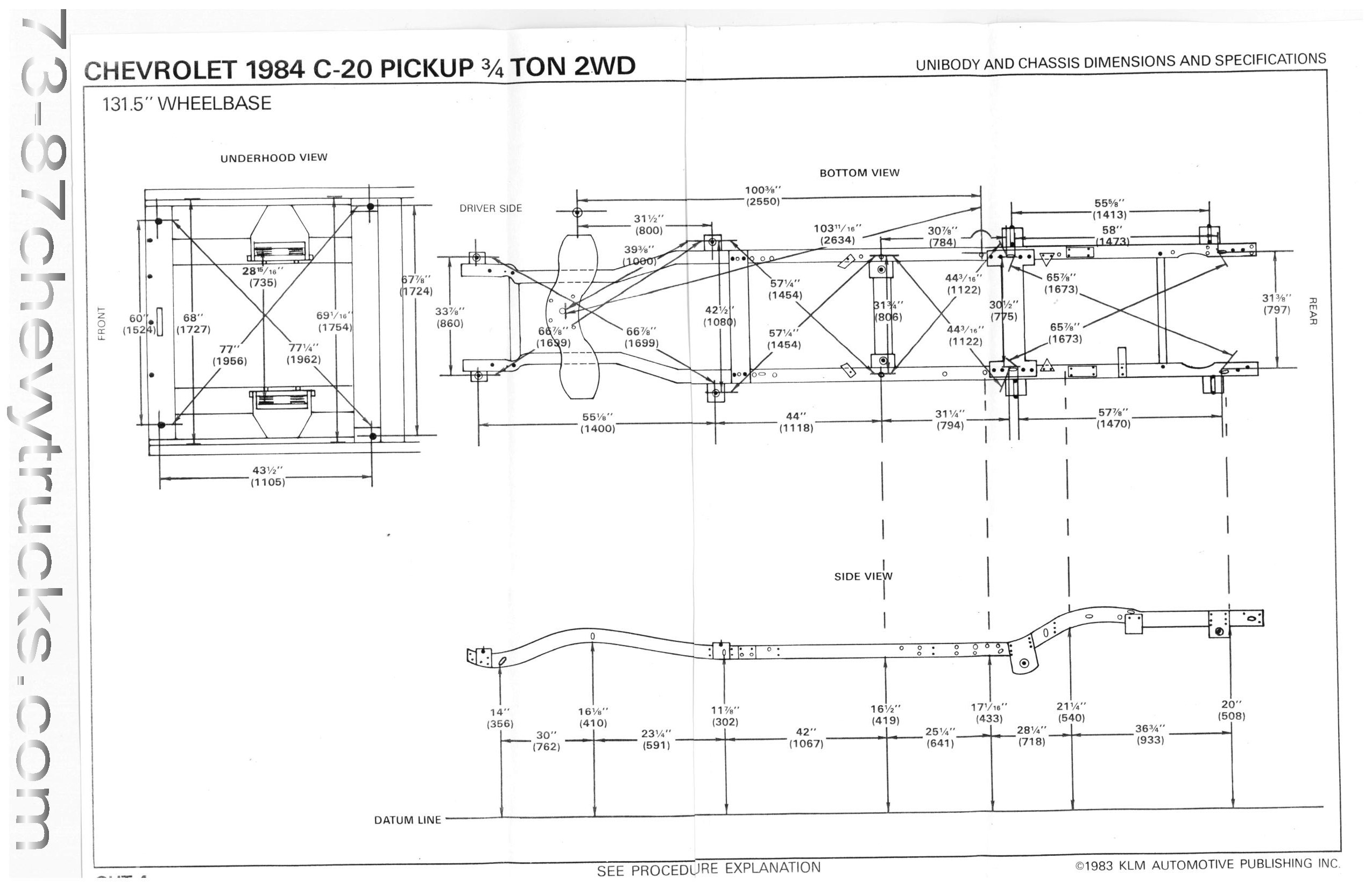 front of frame from forum.73-87chevytrucks.com. front of frame. 