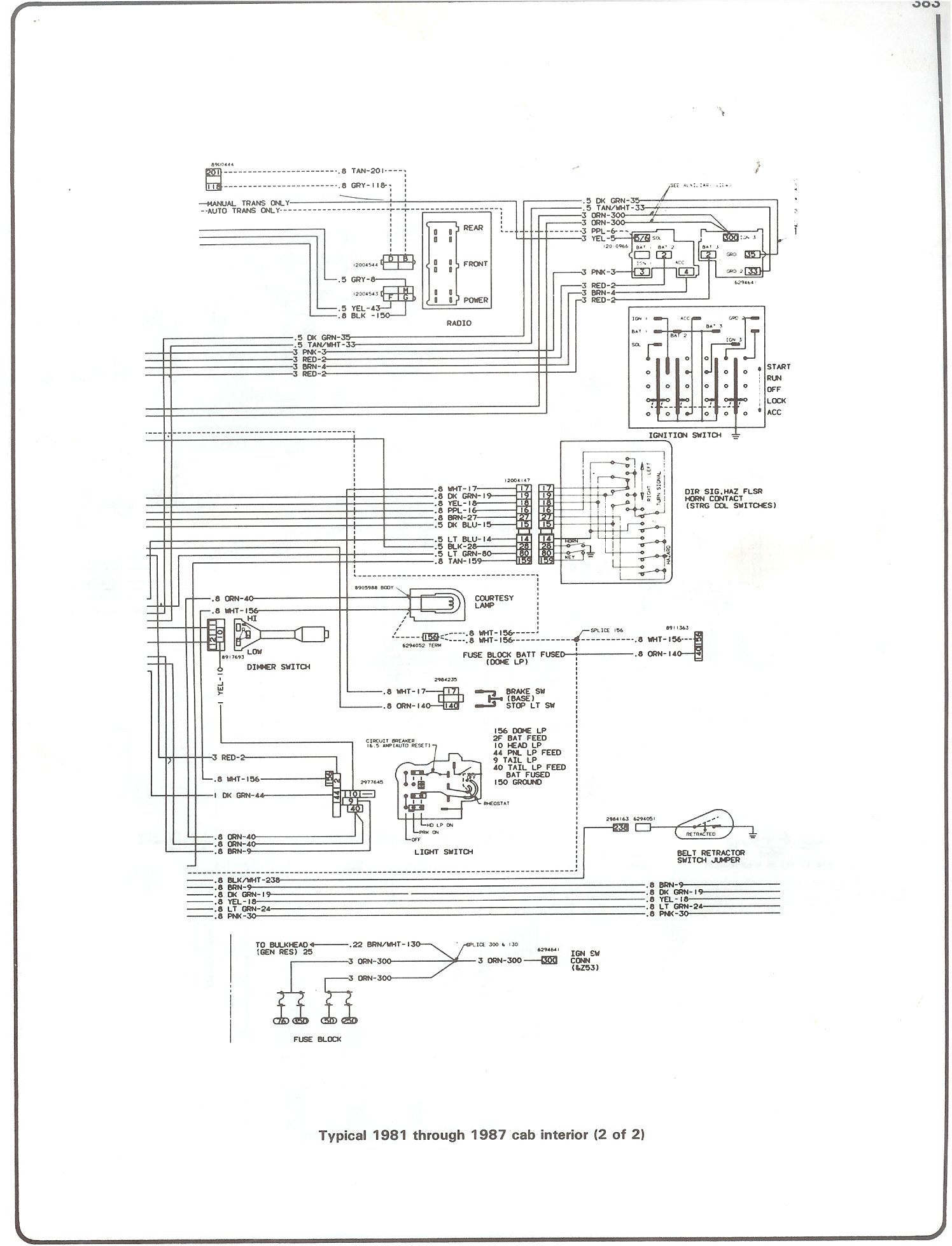 Complete 73-87 Wiring Diagrams